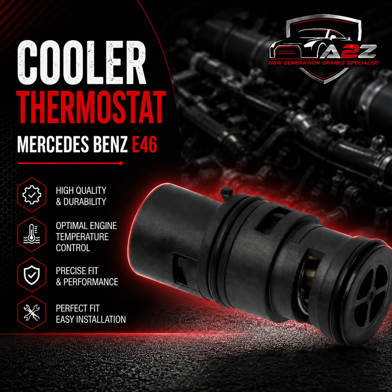 Cooler Thermostat 17111437362 Compatible With Mercedes Benz E46