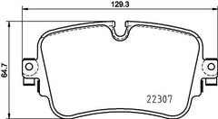 Rear Brake Pad 4M0698451N 2230701 P85161  Compatible With AUDI  A6 C8 & A8 & Q7 4MB