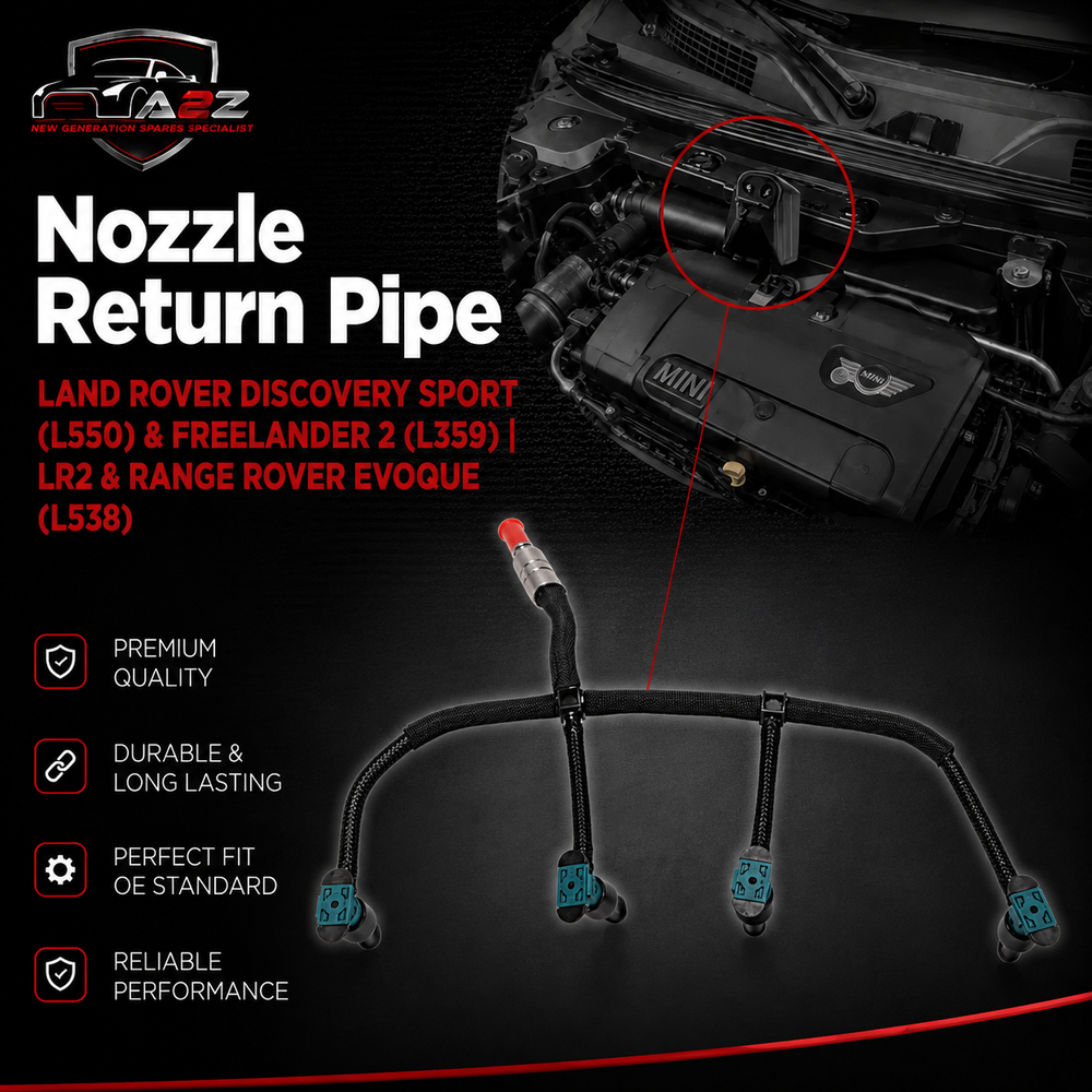 Nozzle Return Pipe LR051528 LR001327 LR006666 LR008711 LR021915 Compatible With LAND ROVER DISCOVERY SPORT (L550) & FREELANDER 2 (L359) | LR2 & RANGE ROVER EVOQUE (L538) Tag No.352