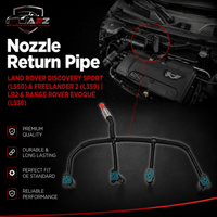 Nozzle Return Pipe LR051528 LR001327 LR006666 LR008711 LR021915 Compatible With LAND ROVER DISCOVERY SPORT (L550) & FREELANDER 2 (L359) | LR2 & RANGE ROVER EVOQUE (L538) Tag No.352