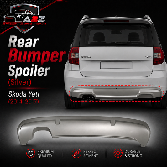 Rear Bumper Spoiler Silver 5L6807835D Compatible With Skoda Yeti (2014-2017) Tag No.701A