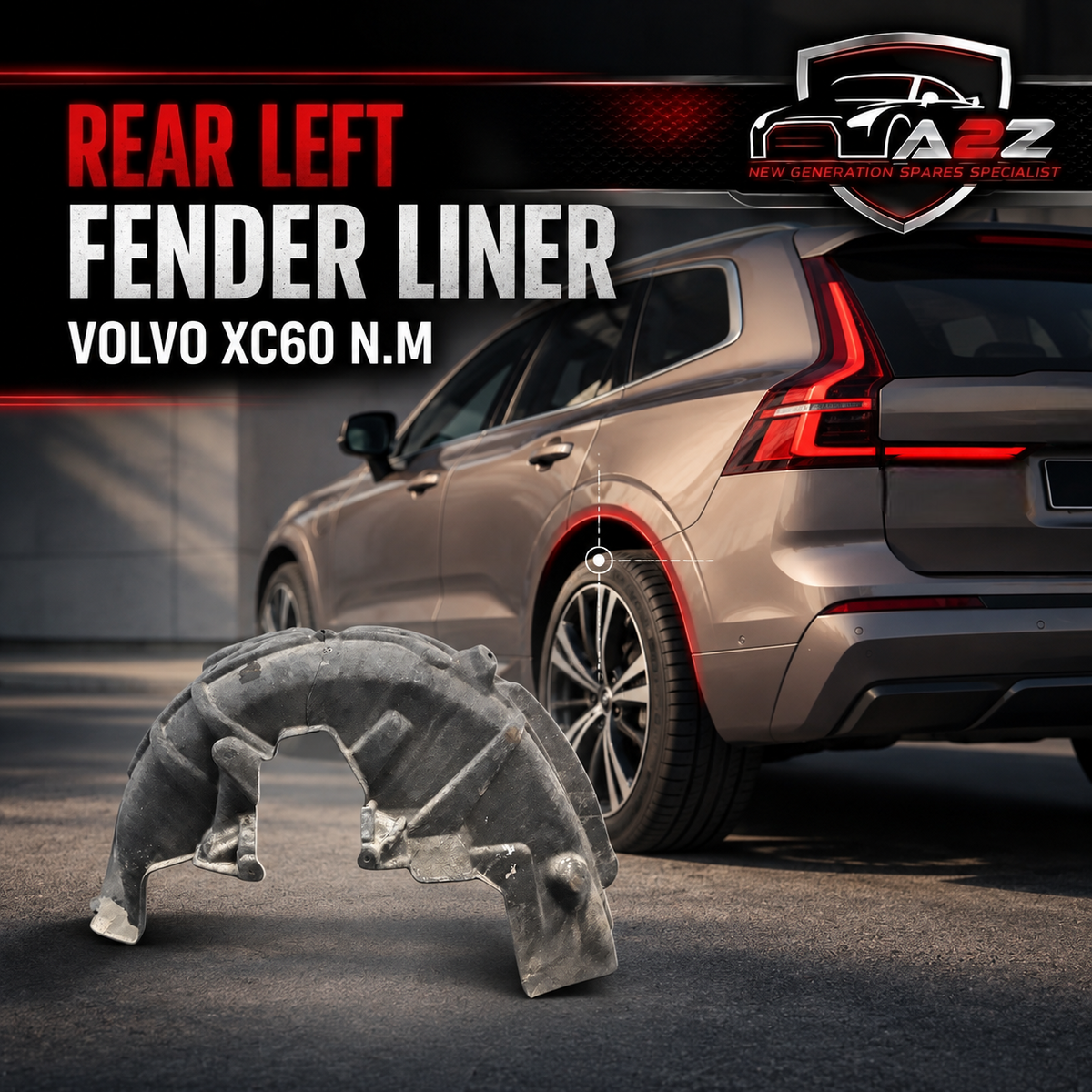 Rear Left Fender Liner 31425473 Compatible With VOLVO XC60 N.M Tag-FEV-19