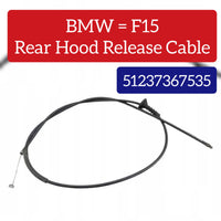 Rear Hood Release Cable 51237367535 Compatible With BMW For X5 X6 F15