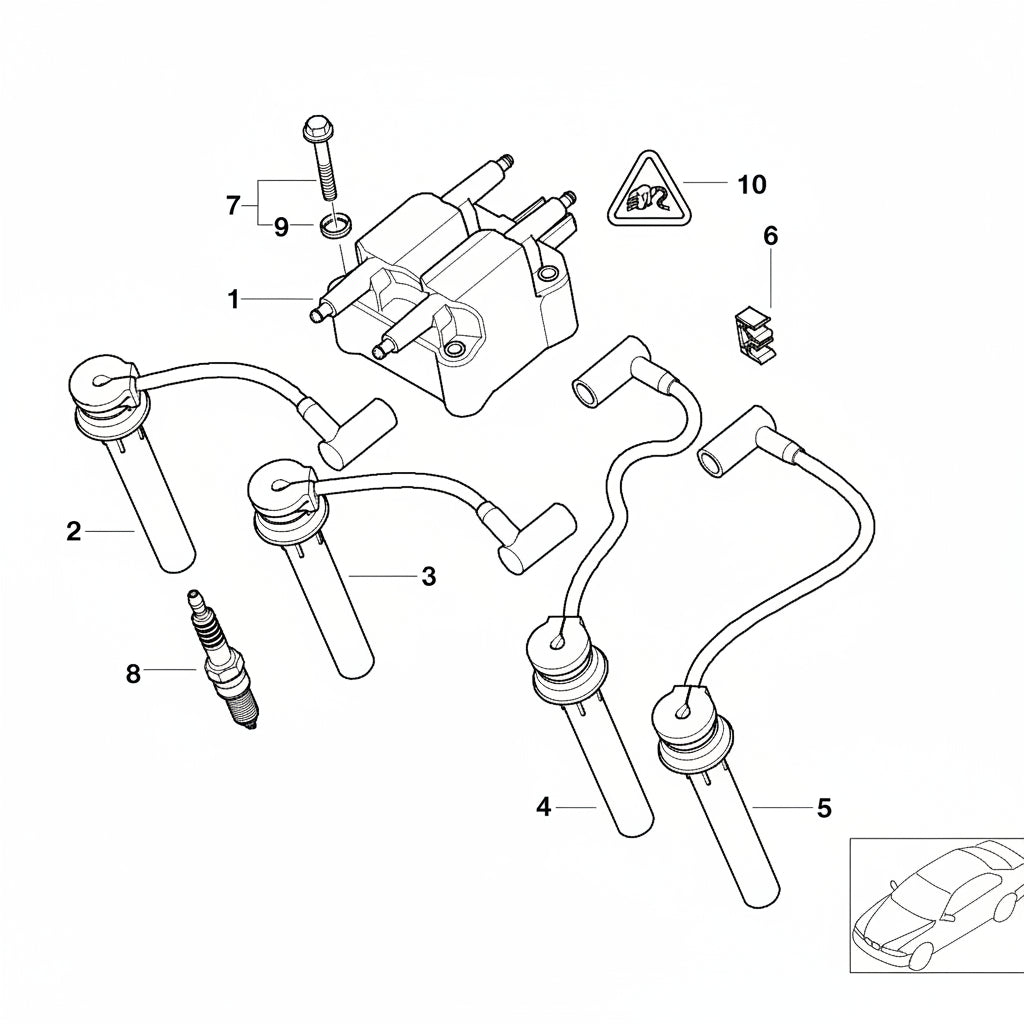 Spark Plug 12120037607 12120030548 12129071003 12120141871 For BMW 7 Series E65 Tag No.08