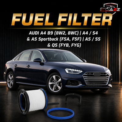 Fuel Filter 8W0127434 & E452KP D687 & E452KPD687 Compatible With AUDI A4 B9 (8W2, 8WC) | A4 / S4 & A5 Sportback (F5A, F5F) | A5 / S5 & Q5 (FYB, FYG)  - Tag 232
