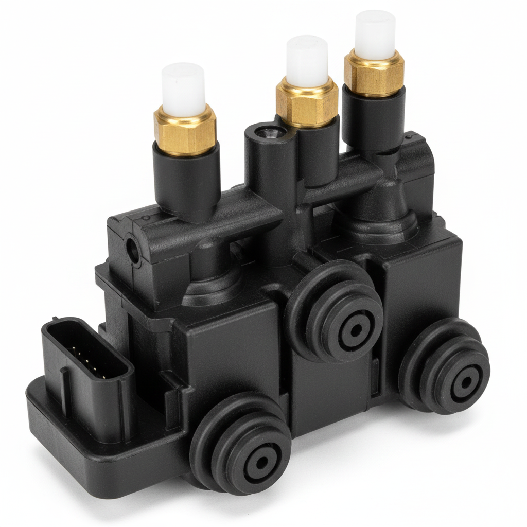 Air Suspension Solenoid Valve Block Front LR070245 LR037081 LR176325 Compatible With LAND ROVER DISCOVERY V L462 & RANGE ROVER IV L405 & RANGE ROVER SPORT II L494