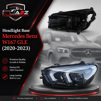 Headlight Base Compatible With Mercedes Benz W167 GLE (2020-2023) Tag No.122