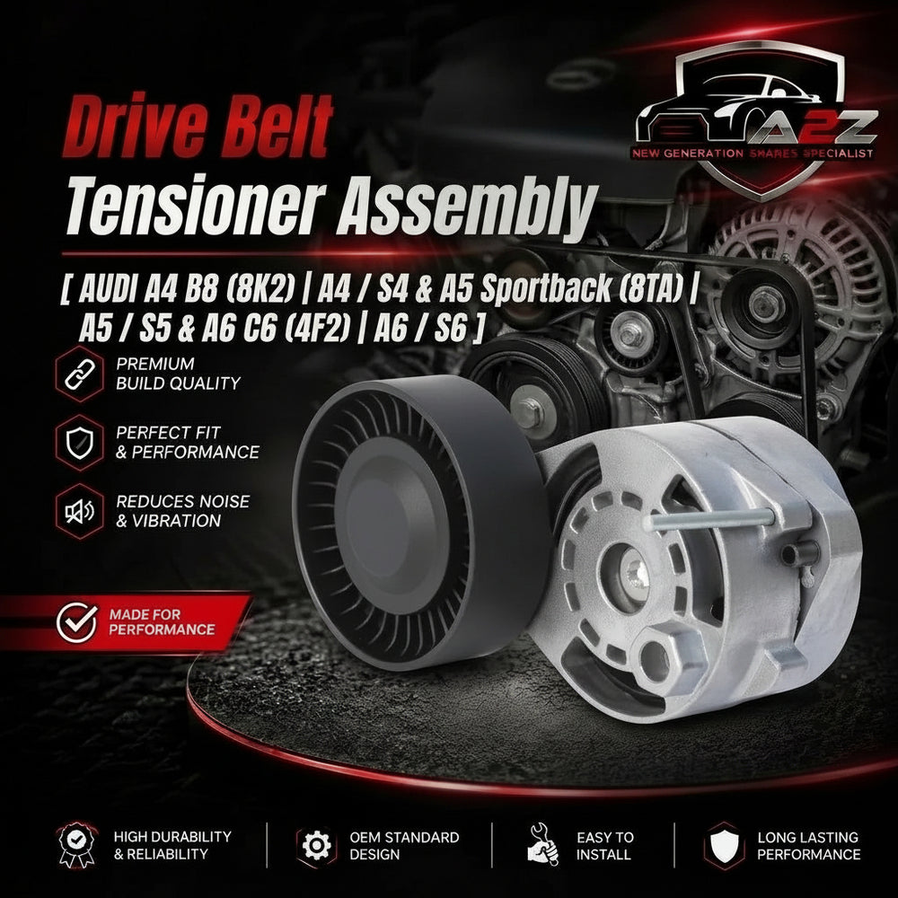 Belt Tensioner With Pulley 06E903133Q 06E903133R 06E903133T Compatible With AUDI A4 B8 (8K2) | A4 / S4 & A5 Sportback (8TA) | A5 / S5 & A6 C6 (4F2) | A6 / S6
