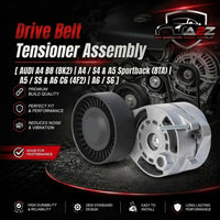 Belt Tensioner With Pulley 06E903133Q 06E903133R 06E903133T Compatible With AUDI A4 B8 (8K2) | A4 / S4 & A5 Sportback (8TA) | A5 / S5 & A6 C6 (4F2) | A6 / S6