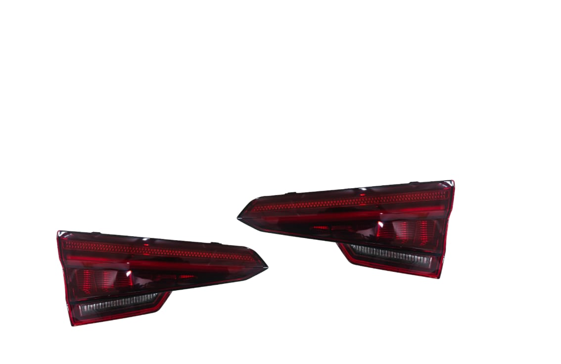 Matt Red Dickey Light Assy Left 8W5945093G & Right 8W5945094G Compatible With Audi A4 (2016-2019) Tag No.163