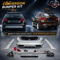 A To Z Compatible With BMW X1 E84 (2009-2015) Upgrade Convert Facelift To M Sports M2C Style Body Kit Bumper Exhaust Tips Diffuser CC-6644 (Shipping Cost Not Included In Price)