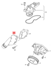Elbow (Thermostat) 06E121168 06E121168B 06E121161R  06E121161R 06E121168B For AUDI A4 A6 Tag-E-47
