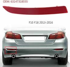 Rear Bumper Reflector Compatible With BMW 5 Series F10 2014-2017 Rear Bumper Reflector Left 63147318555 & Right 63147318556 Tag-RB-64