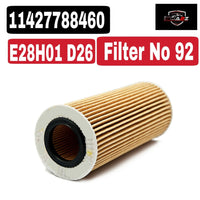 Oil Filter 11427788460 & E28H01 D26 & OX177/3D 11427788461 11427788454 11428513377 Compatible With BMW 5 (E60) & 7 (E65, E66, E67) & X5 (E70) & X6 (E71, E72)Tag : 92