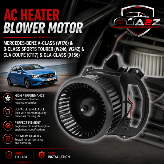 AC Heater Blower Motor 2469062501 2469064300 A2469062501 A2469064300  Compatible with MERCEDES-BENZ A-CLASS (W176)  & B-CLASS Sports Tourer (W246, W242) & CLA Coupe (C117) & GLA-CLASS (X156) Tag-BM-04