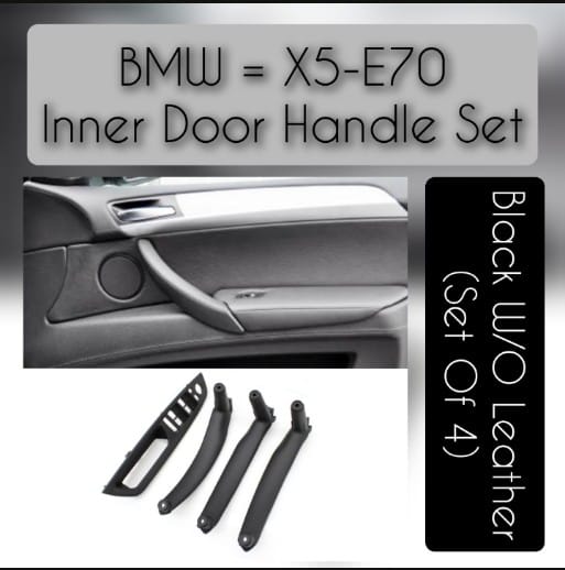 Inner Door Pull Handle With Leather Cover Full Set 51416975792 51416969401L 51416969402R 51417256385L 51417256386R/ 51416975792 51416969401L 51416969402R 51416970235L 51416970236R Compatible With BMW E70/E71/E72 X5 X6