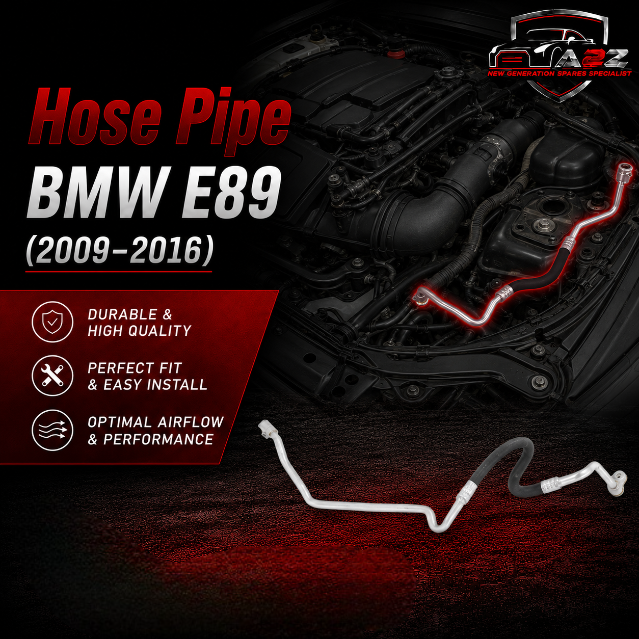 Hose Pipe 64509224836 Compatible With BMW E89 / Z4