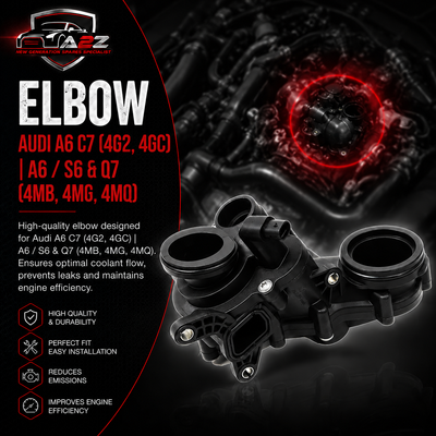 Elbow 059121111CR 059121111AQ 059121111BG 059121111BK 059121111BM 059121111CF Compatible With AUDI A6 C7 (4G2, 4GC) | A6 / S6 & Q7 (4MB, 4MG, 4MQ) Tag:61