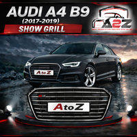 Show Grill Compatible With Audi A4 B9(2017-19) Shiny Black Chrome Tag 23