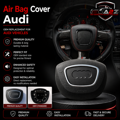 Grey Air Bag Cover Compatible With Audi
