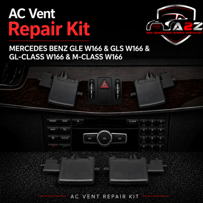 Rear AC Conditioner Air Vent Grill Outlet Tab Clip Repair Kit 1668300554 Compatible With MERCEDES BENZ GLE W166 & GLS W166 & GL-CLASS W166 & M-CLASS W166 Tag-ACR-12