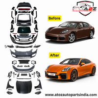 Complete Conversion Bumper Kit Compatible With Porsche Panamera (2010-2013) Upgrade  To Porsche Panamera (2018-2023)  (Shipping Cost Not Included In Price)