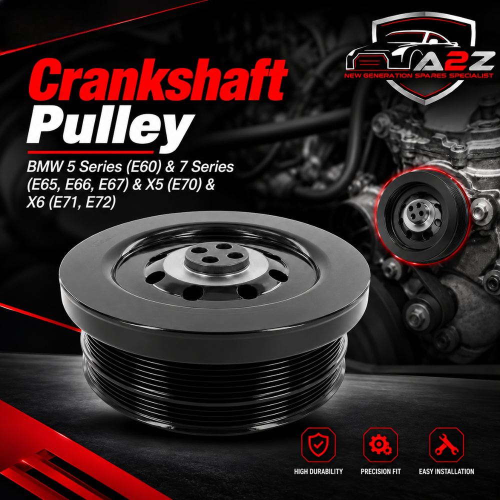 Crankshaft Pulley 11238511371 11237793593 Compatible With BMW 5 Series (E60) & 7 Series (E65, E66, E67) & X5 (E70) & X6 (E71, E72) Tag-CP-06