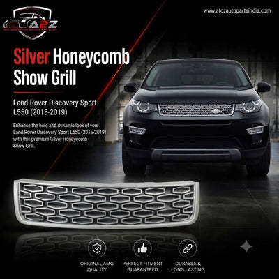 Silver Honeycomb Show Grill Compatible With Land Rover Discovery Sport - L550 (2015-2019) Tag No.7