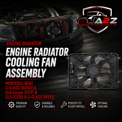 Engine Radiator Cooling Fan Assembly 2045000293 2049066802 Compatible With  MERCEDES-BENZ C-CLASS (W204) & CLA Coupe (C117) & CLS (C218) & E-CLASS (W212)