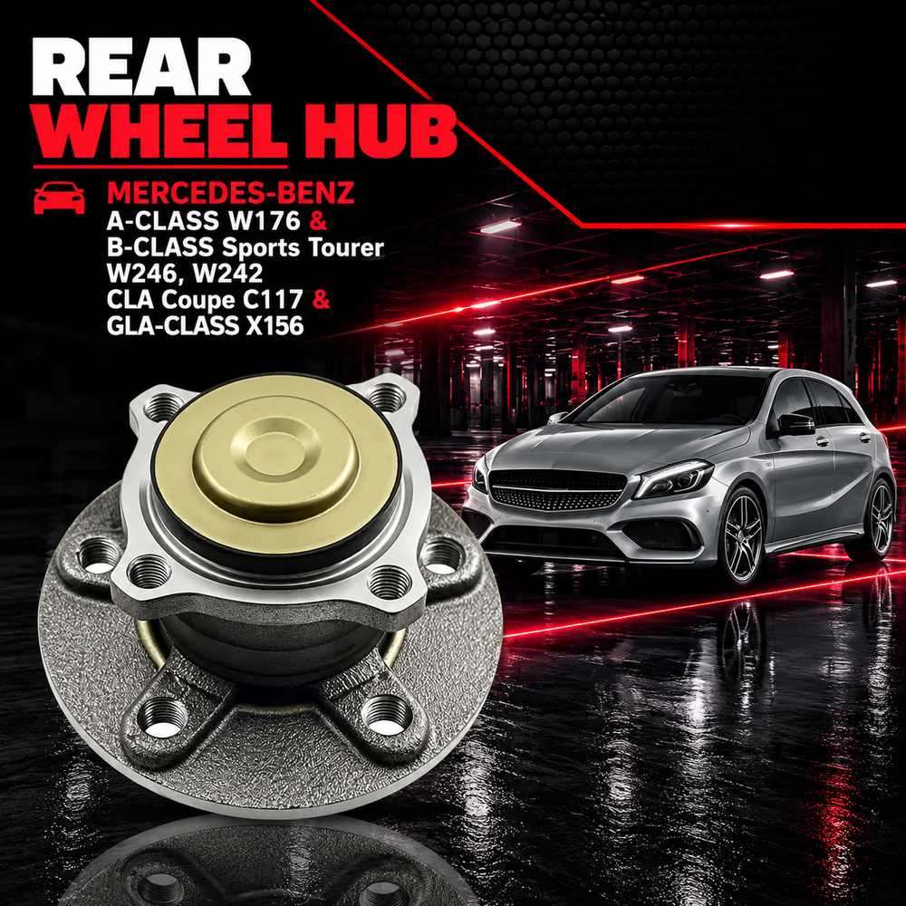 Rear Wheel Hub 2463340006 A2463340006 Compatible With MERCEDES-BENZ A-CLASS W176 & B-CLASS Sports Tourer W246, W242 CLA Coupe C117  & GLA-CLASS X156