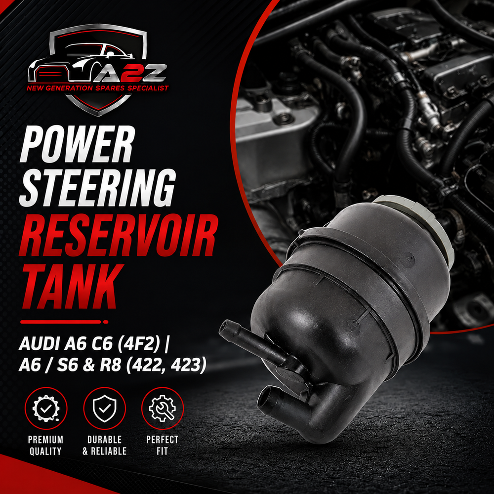 Power Steering Reservoir Tank  4F0422371E 4F0422371A  Compatible With AUDI A6 C6 (4F2) | A6 / S6 &   R8 (422, 423) Tag No.82