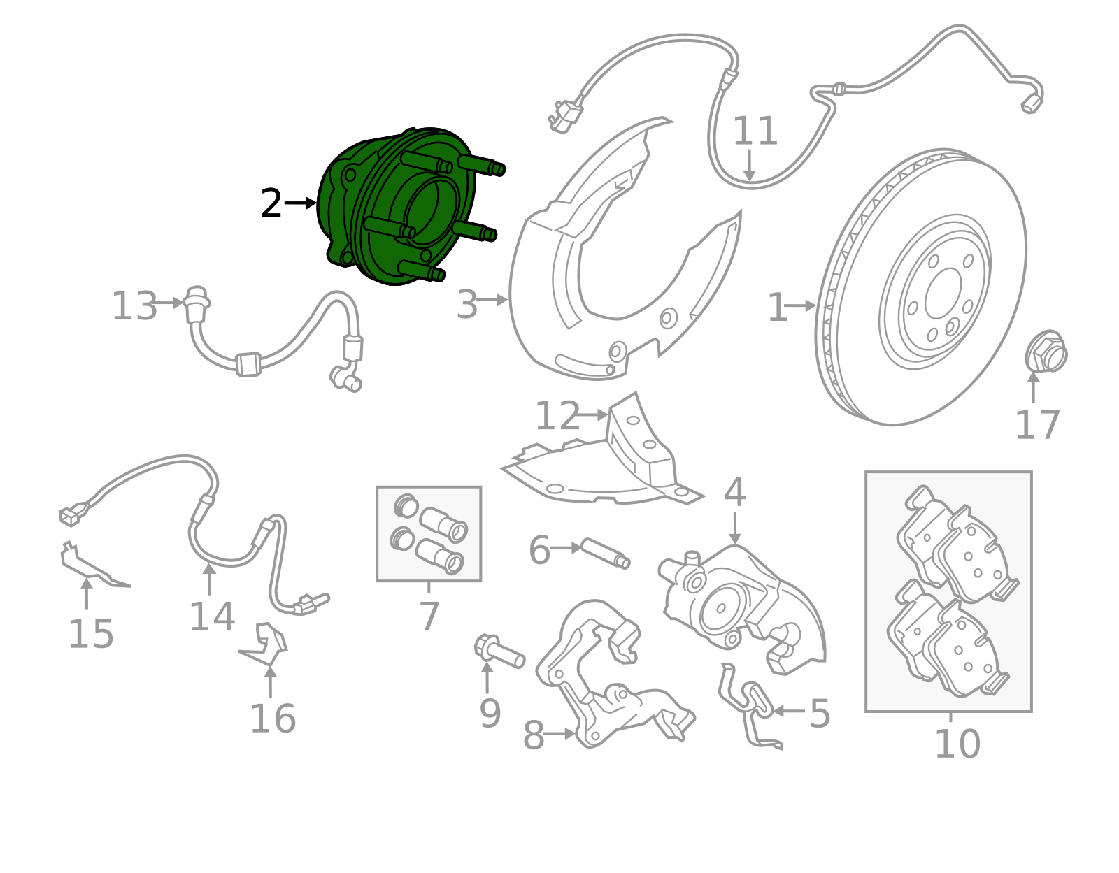 Front Wheel Hub T4A33066 T2H3714 T4A16694 T4A38492 Compatible With  JAGUAR F-PACE (X761) & I-PACE (X590) & LAND ROVER RANGE ROVER VELAR (L560)