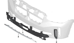Front Bumper Support Left 51119881931 & Right 51119881932 Compatible With BMW X1 U11 U12 (2023-25)