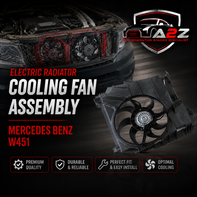 Electric Radiator Cooling Fan Assembly 4515000600 Compatible With Mercedes Benz W451