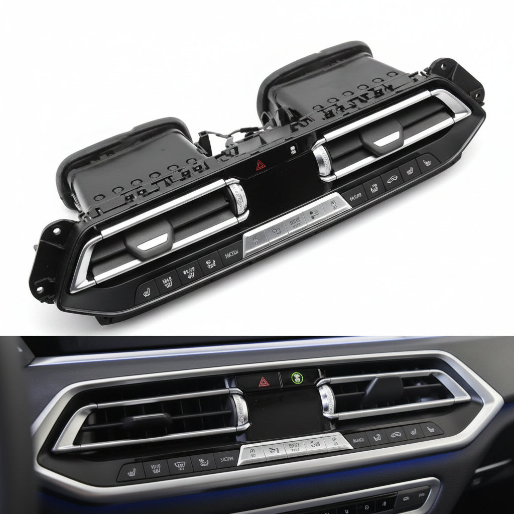 BMW X5 G05 X6 G06 X7 G07 Black Center AC Vent Grille Assembly 64119458542