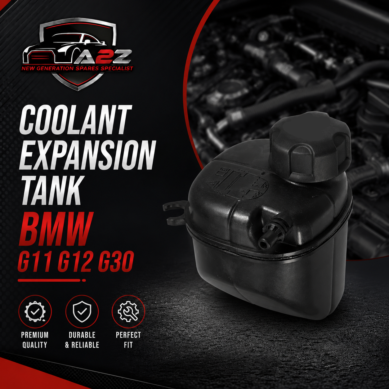 Coolant Expansion Tank 17138610655 Compatible With BMW G11 G12 G30