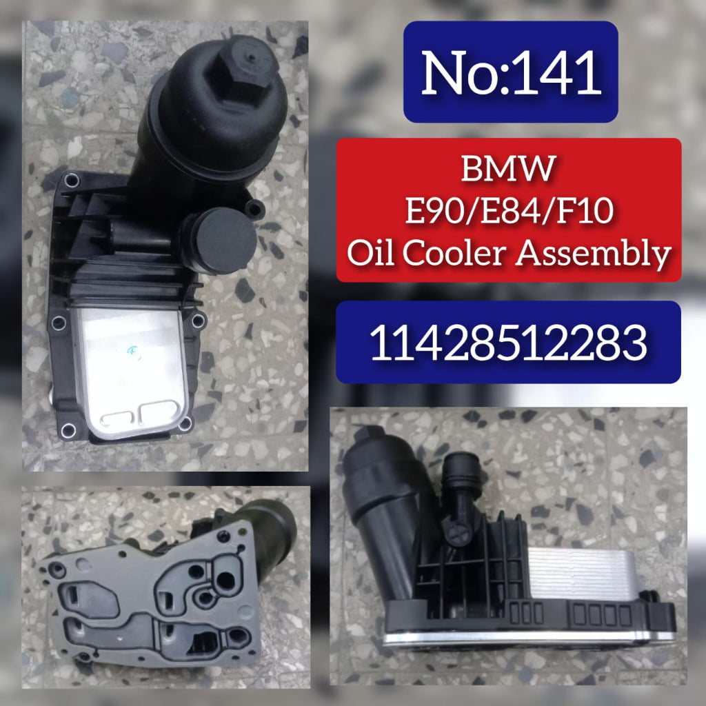 Oil Cooler Assembly 11427810481 11428512283 7810481 8512283 Compatible With BMW 3 Series (E90), X1 (E84), 5 Series (F10) Tag No.141