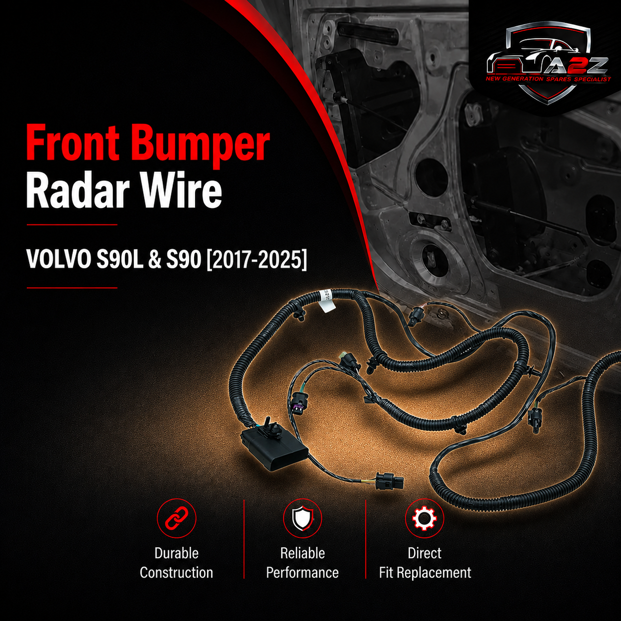 Front Bumper Radar Wire 32245024 Compatible With VOLVO S90L & S90 [2017-2025]