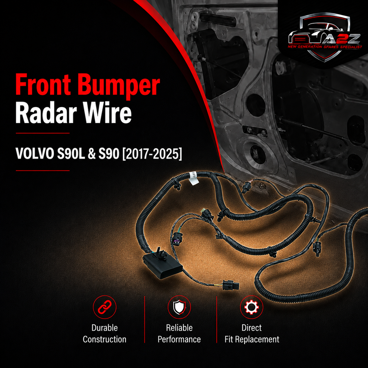Front Bumper Radar Wire 32245024 Compatible With VOLVO S90L & S90 [2017-2025]