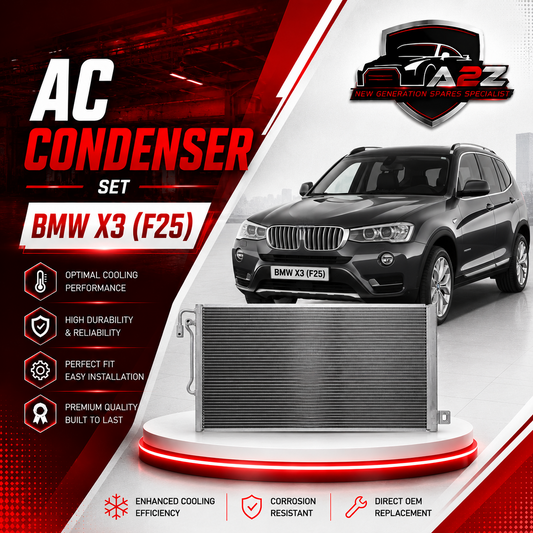 AC Condenser 64539216143 9216143 Compatible with BMW X3 (F25) Tag 106