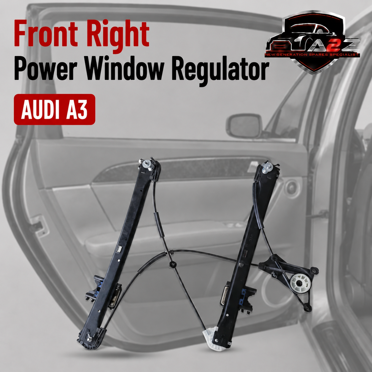 Front Right Power Window Regulator 8V0837462 Compatible with AUDI A3