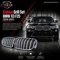 Kidney Grill Set 51137367422=R.H , & 51137367421=L.H  Compatible With BMW X3 F25 (2014-2017) Tag 36