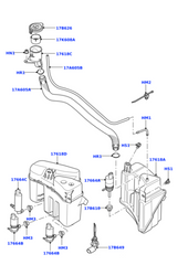 Window screen Washer Pump DMC500040 Compatible With RANGE ROVER III (L322)