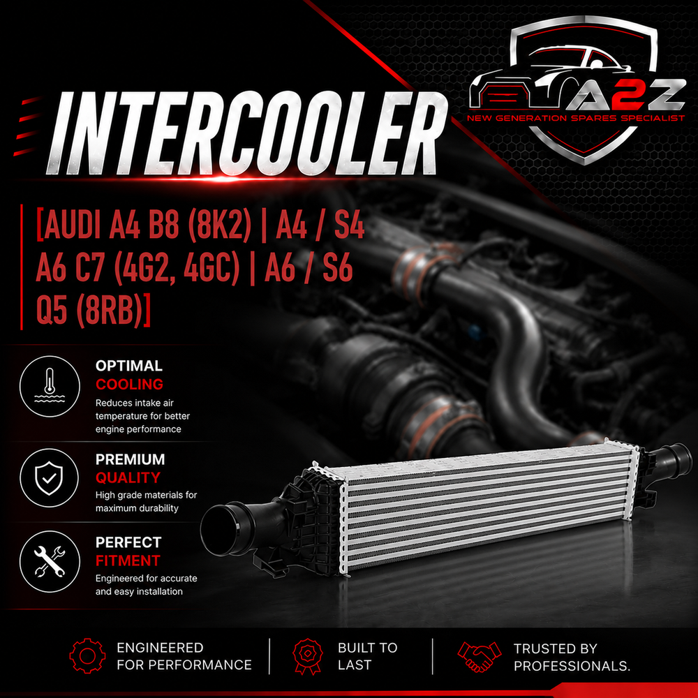 Tubocharger Radiator 8K0145805G Compatible With AUDI A4 B8 (8K2) | A4 / S4 A6 C7 (4G2, 4GC) | A6 / S6 Q5 (8RB)