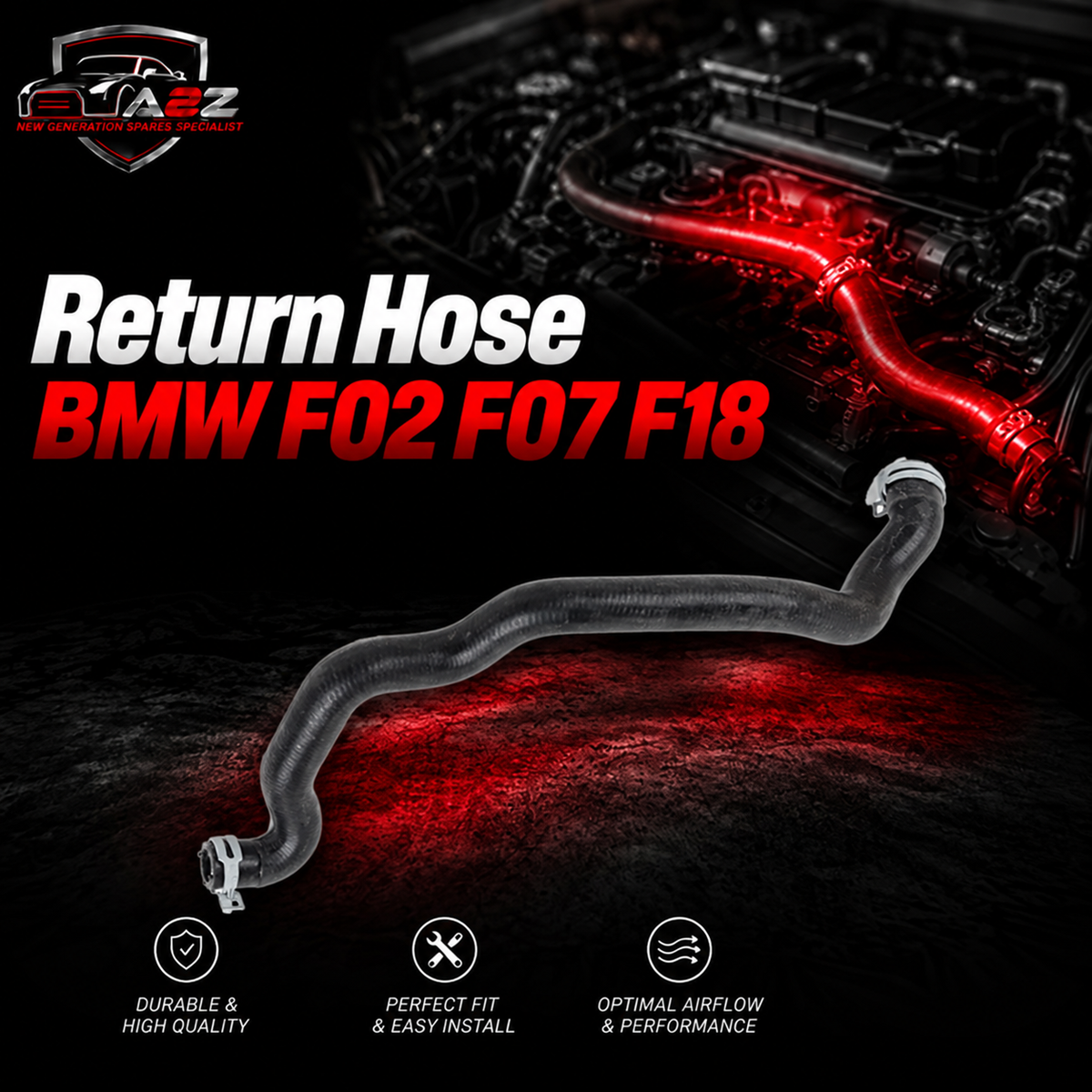 Return Hose 64509169918 Compatible With BMW F02 F07 F18