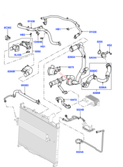 Radiator Hose LR013683 Compatible With LAND ROVER DISCOVERY V (L462) Tag no.826