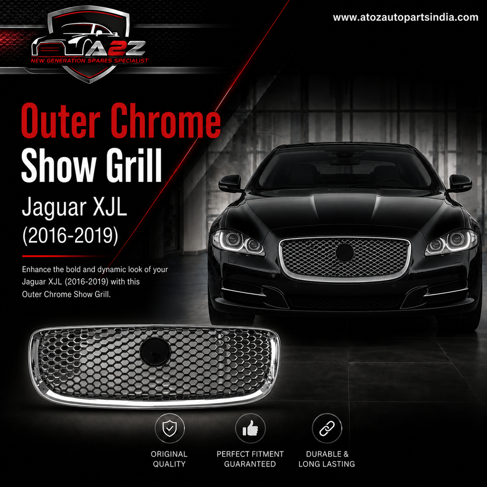 Outer Chrome Show Grill CUS270081 Compatible With Jaguar XJL (2016-2019) Tag No.52