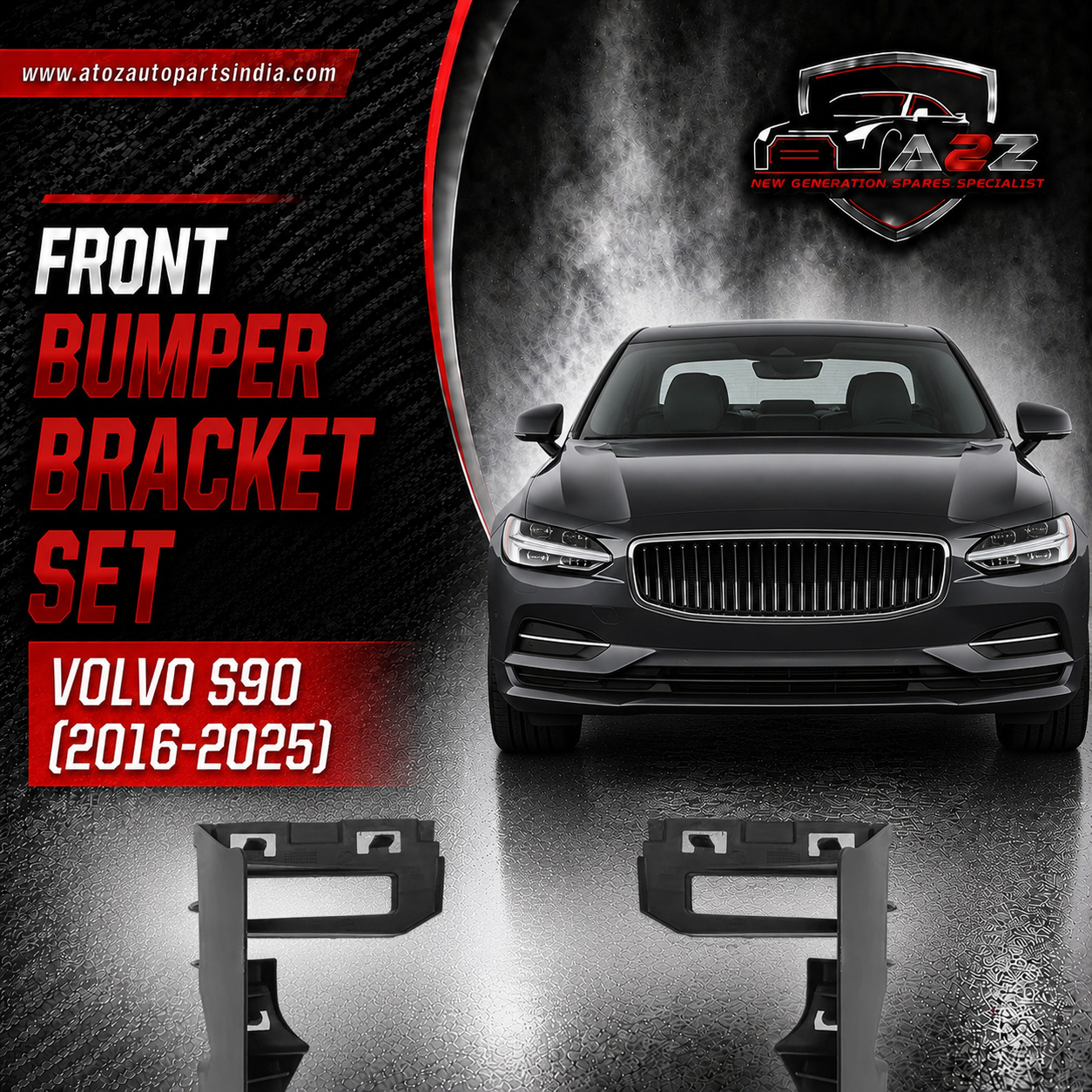 Front Bumber Bracket Right 32227579 & Left 32227578 Compatible With Volvo S90 (2016-2025) Tag No.2812