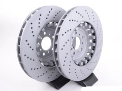 Front Brake Disc Right 34212284102 & Left 34212284101 Set Compatible With BMW 5 Series F10 & 6 Series F06