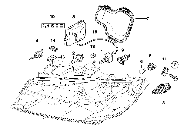 Headlight Ballast 63126948180 For  BMW Series 3 E90 Tag-BL-22